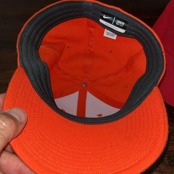 New Nike Syracuse Orange Orangemen Legacy 91 dri fit stretchfit golf cap hat S/M - Picture 4 of 4